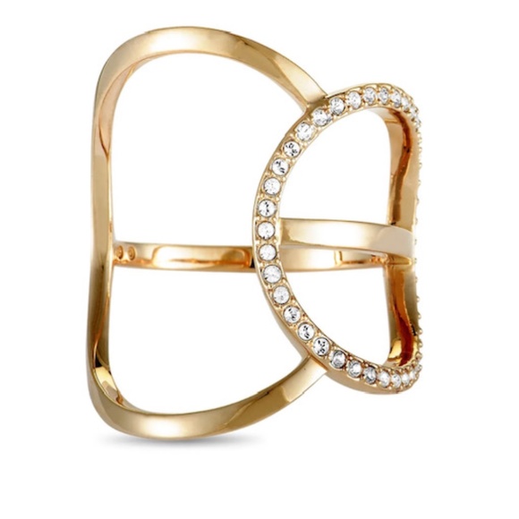 Swarovski Flash Gold-plated Crystal Ring - Picture 3 of 6